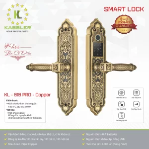 Khóa đại sảnh Kassler KL-919 PRO COPPER