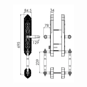 Khóa đại sảnh Kassler KL-939 F