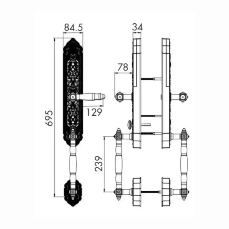 Khóa đại sảnh Kassler KL-939 F