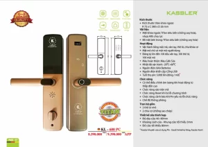 Khóa vân tay Kassler KL-600 PC APP