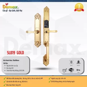 Khóa đại sảnh DEMAX SL819 GOLD tiêu chuẩn Đức - khoa dai sanh demax sl819 gold tieu chuan duc7