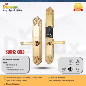 Khóa đại sảnh DEMAX SL8192 GOLD tiêu chuẩn Đức - khoa dai sanh demax sl8192 gold tieu chuan duc1