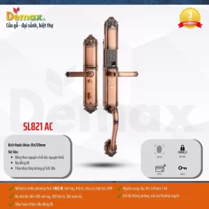 Khóa đại sảnh DEMAX SL821 AC tiêu chuẩn Đức - khoa dai sanh demax sl821 ac tieu chuan duccccccc