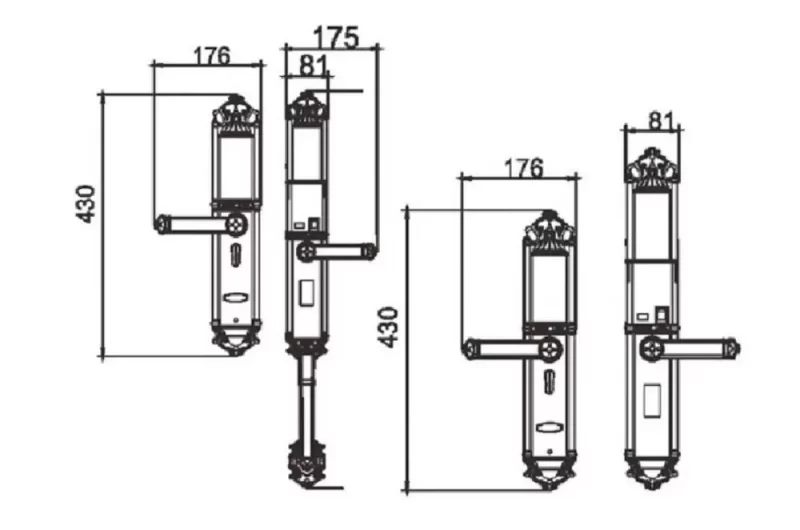 Khóa đại sảnh DEMAX SL822 AC tiêu chuẩn Đức 13 Khóa đại sảnh DEMAX SL822 AC tiêu chuẩn Đức