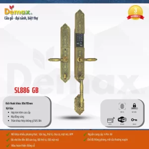 Khóa đại sảnh DEMAX SL886 GB tiêu chuẩn Đức - khoa dai sanh demax sl886 gb tieu chuan ducc