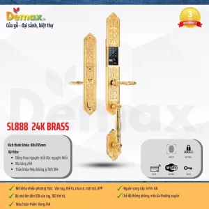 Khóa đại sảnh DEMAX SL888 GOLD tiêu chuẩn Đức - khoa dai sanh demax sl888 gold tieu chuan duc1