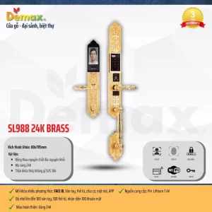 Khóa đại sảnh DEMAX SL988 GOLD tiêu chuẩn Đức - khoa dai sanh demax sl988 gold tieu chuan ducC