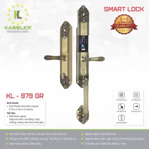 Khóa đại sảnh Kassler KL-979 GR APP