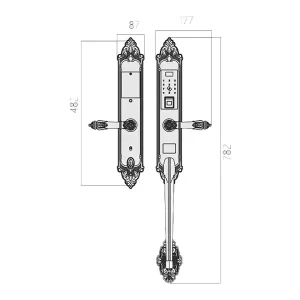 Khóa đại sảnh Kassler KL-969GR