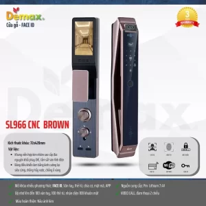 Khóa thông minh DEMAX SL966 CNC BROWN tiêu chuẩn Đức - khoa thong minh demax sl966 cnc brown tieu chuan duc3