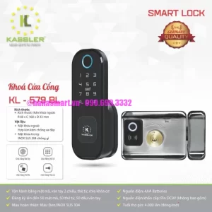 Khóa cửa cổng Kassler KL-579 BL APP