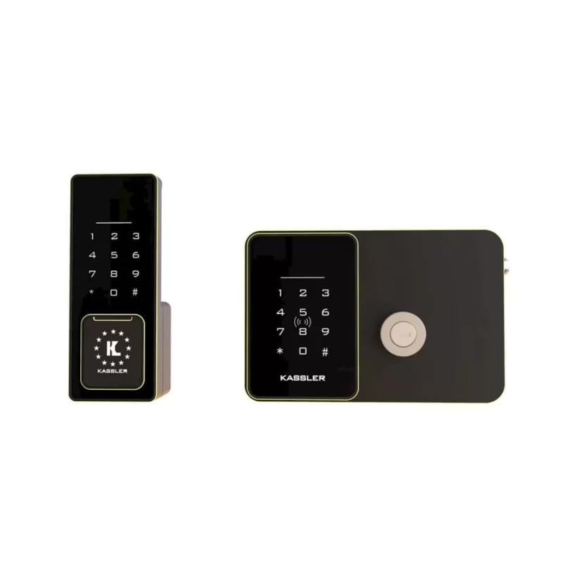 Khóa cửa cổng Kassler KL-579 CNC GOLD GREY REMOTE + WIFI