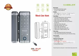 Khóa cửa kính Kassler KL-589 APP