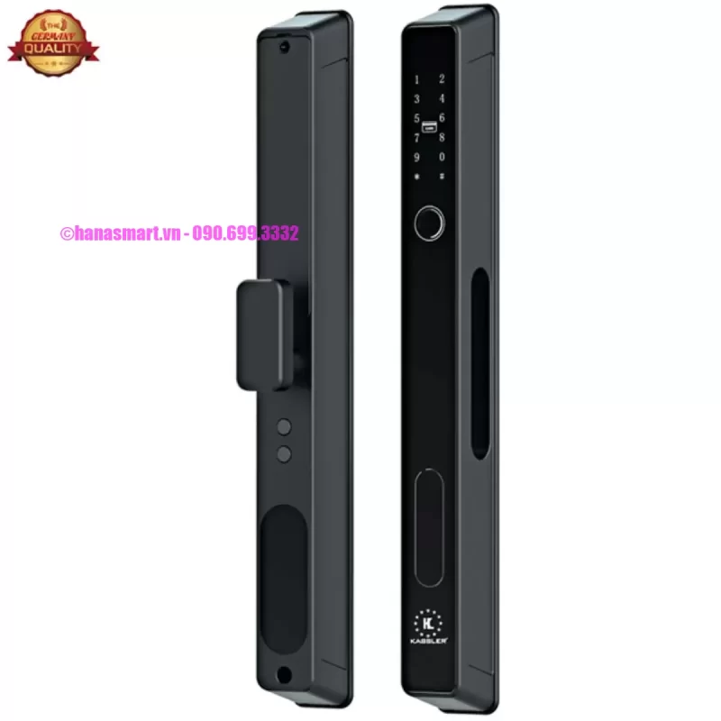 Khóa cửa nhôm Kassler KL-599 AT BLACK APP