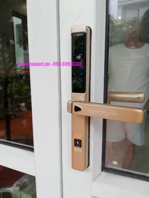 Khóa cửa nhôm Kassler KL-599 LX CHAMPAGNE APP