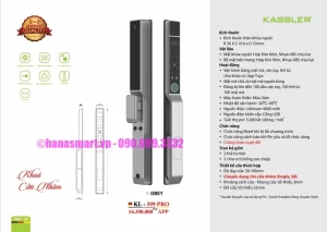 Khóa cửa nhôm Kassler KL-599 PRO GREY tiêu chuẩn Đức - Khoa cua nhom Kassler KL 599 PRO GREY 6