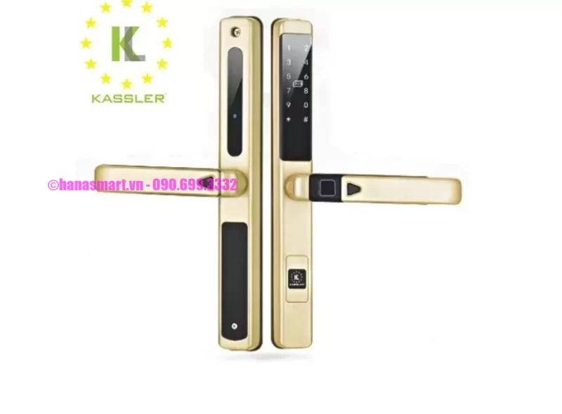 Khóa cửa nhôm Kassler KL-599 SLIDE CHAMPAGNE GOLD