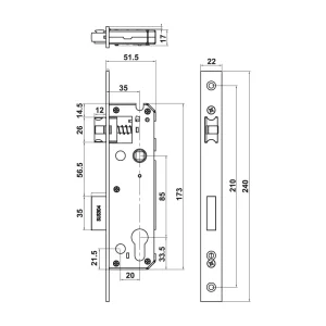 Khóa điện tử Hafele DL6600 912.20.144