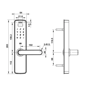 Khóa điện tử Hafele DL7000 912.05.497