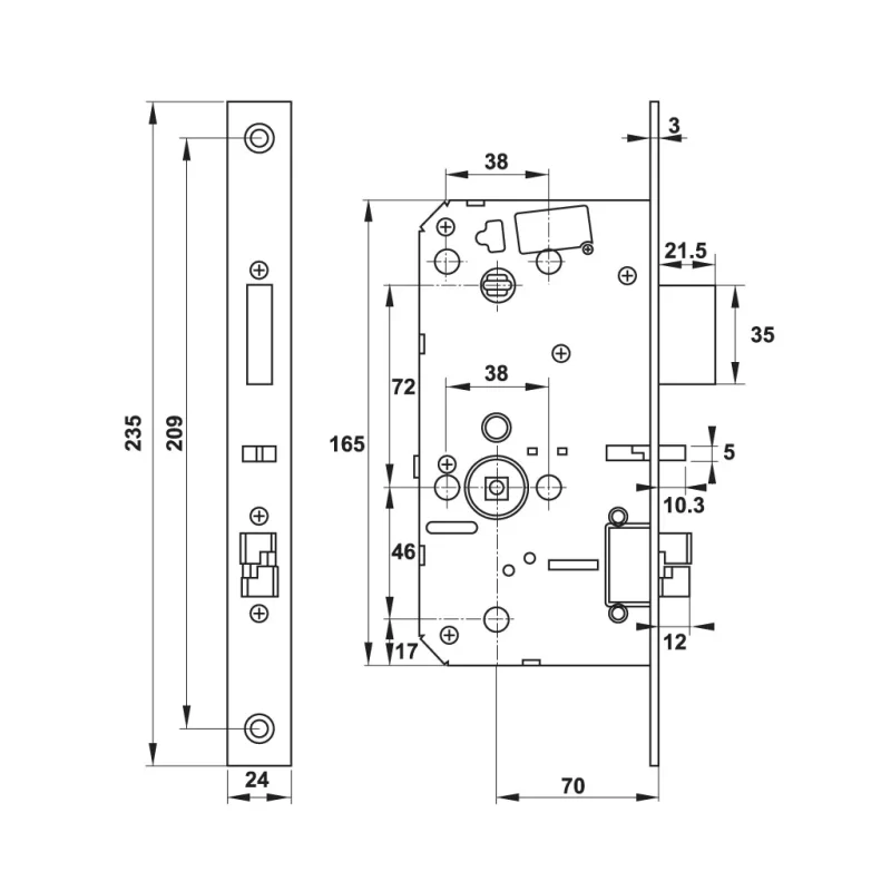 Khóa điện tử Hafele DL7600 912.20.231