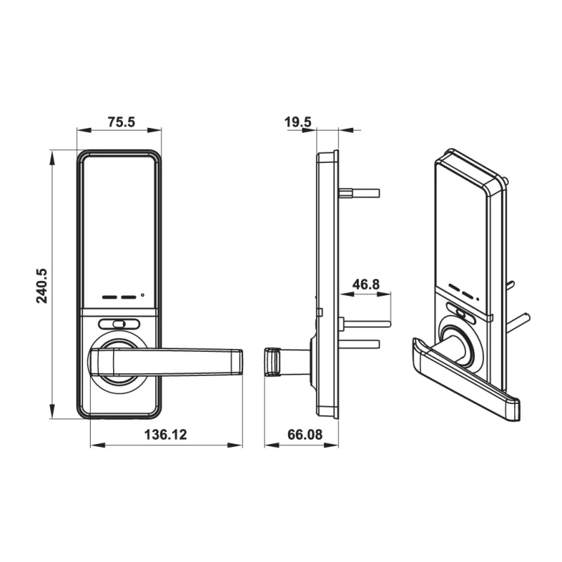 Khóa điện tử Hafele EL7000-TC 912.05.495