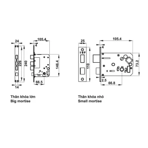 Khóa điện tử Hafele EL7500-TC 912.05.712