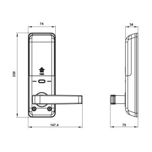 Khóa điện tử Hafele EL7700-TCS 912.05.583