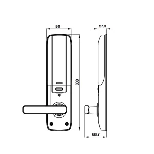 Khóa điện tử Hafele EL7800 PLUS 912.20.569