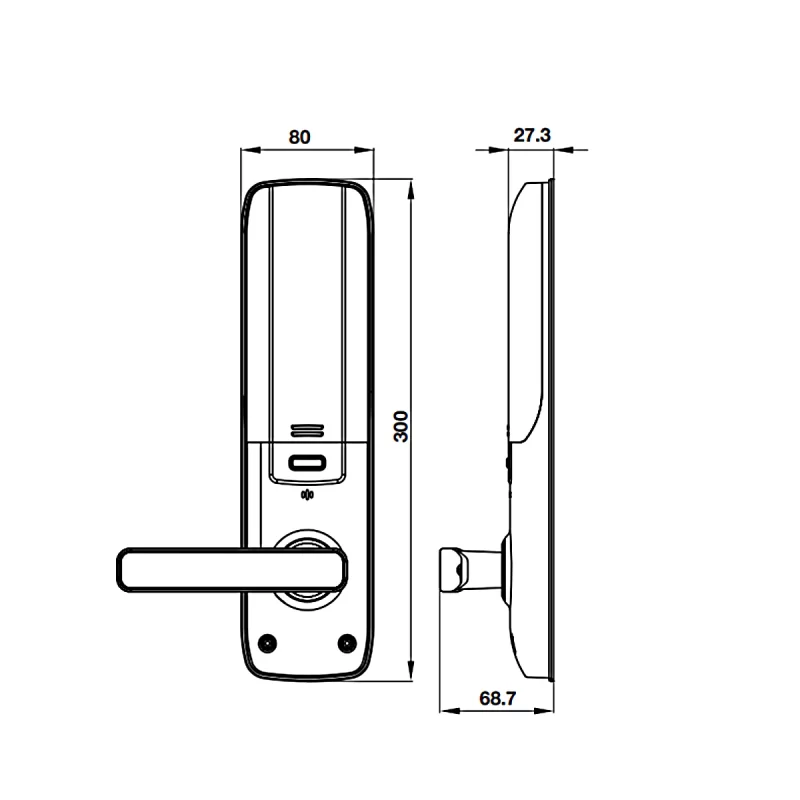 Khóa điện tử Hafele EL7800 PLUS 912.20.569