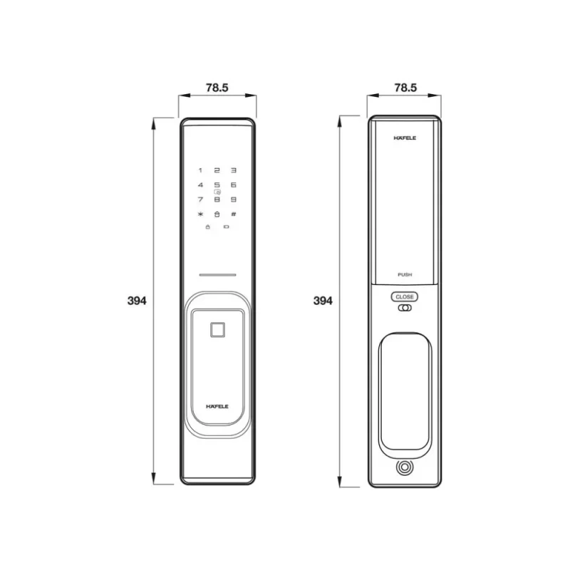 Khóa điện tử Hafele PP8100 912.20.261