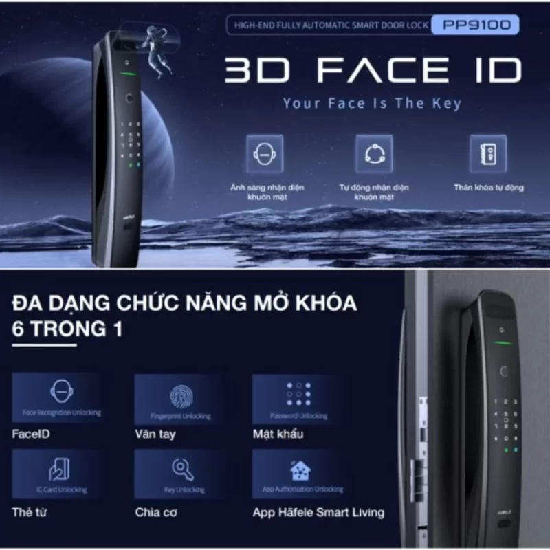 Khóa điện tử Hafele PP9100 912.20.697