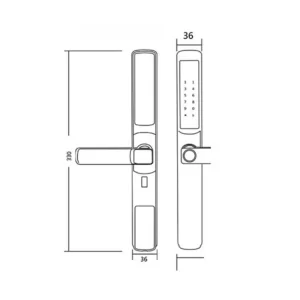 Khóa điện tử cửa cổng HYUNDAI HY-SLS003