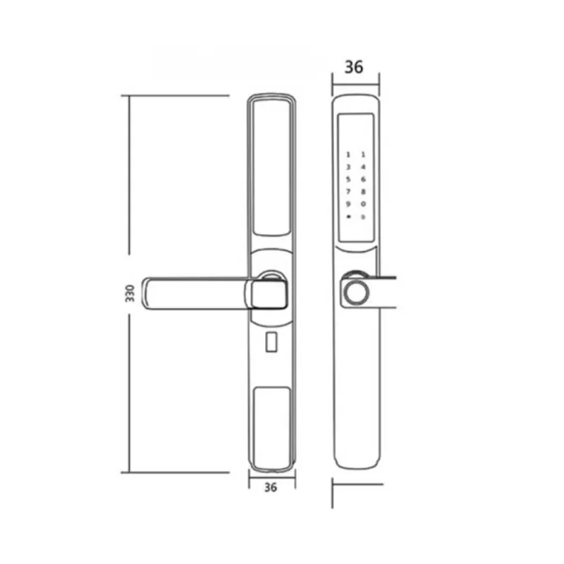 Khóa điện tử cửa cổng HYUNDAI HY-SLS003