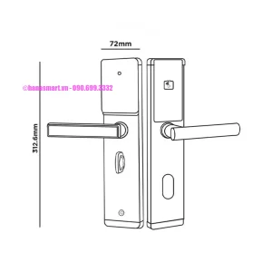 Khóa khách sạn HUBERT HB KSCG77 BLACK