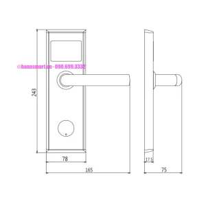 Khóa khách sạn dự án HUBERT HB KSCGDA 05