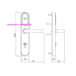 Khóa khách sạn dự án HUBERT HB KSCGDA 06