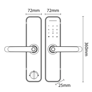 Khóa vân tay Kassler KL-696 APP RED BRONZE