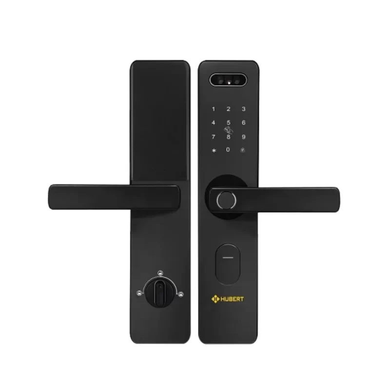 Khóa vân tay cửa gỗ HUBERT HB CG75 BLACK FaceID tiêu chuẩn Đức - Khoa van tay cua go HUBERT HB CG75 BLACK