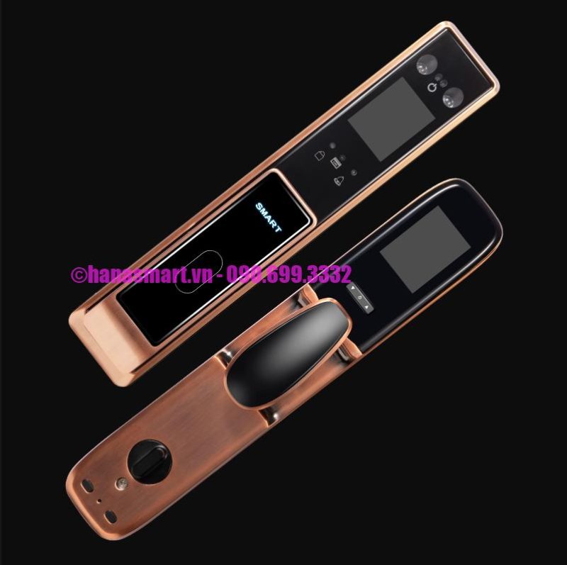 Khóa vân tay cửa gỗ HUBERT HB CG77 COPPER App Wifi tiêu chuẩn Đức 18 Khóa vân tay cửa gỗ HUBERT HB CG77 COPPER