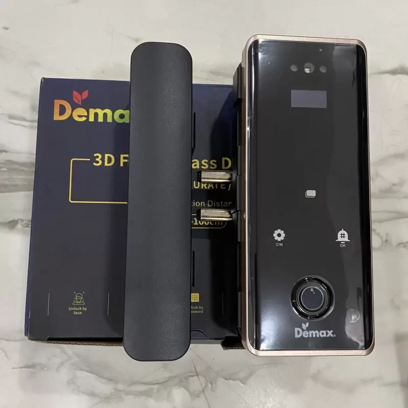 Khóa cửa kính DEMAX SL900 G REMOTE, APP, FACE-ID tiêu chuẩn Đức - khoa cua kinh demax sl900 g remote app face id tieu chuan duc3