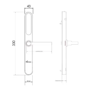 Khoá khách sạn Demax HSL330 SB tiêu chuẩn Đức - khoa khach san demax hsl330 sb tieu chuan duc2