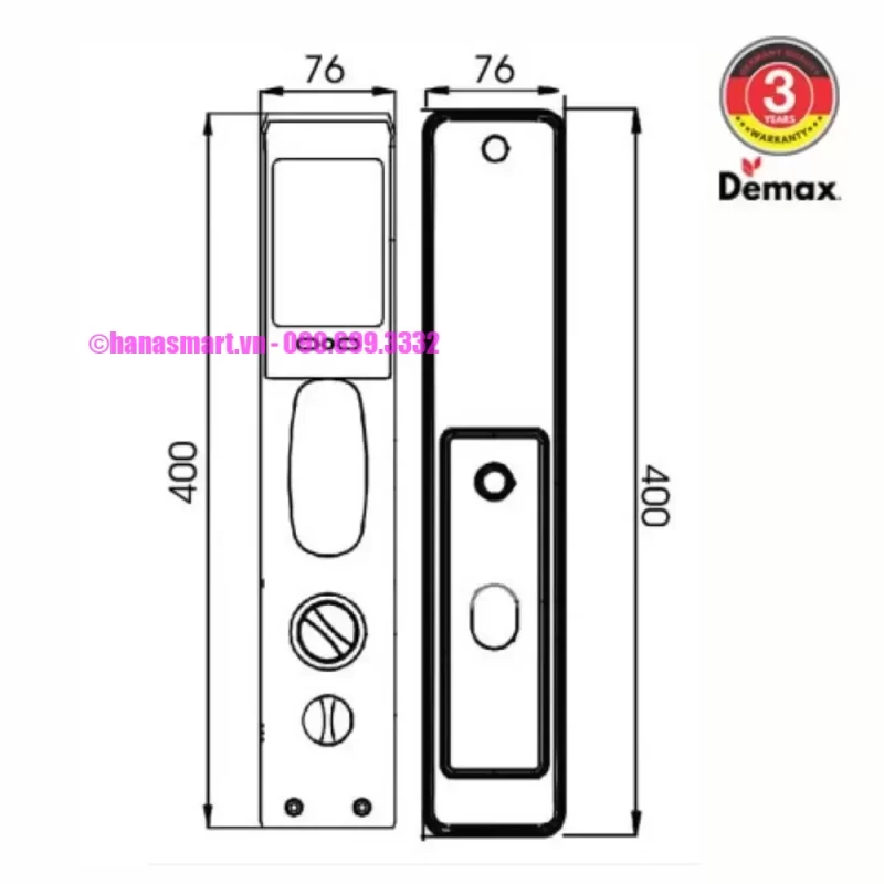 Khóa thông minh DEMAX SL866 GS tiêu chuẩn Đức - khoa thong minh demax sl866 gs tieu chuan duc6