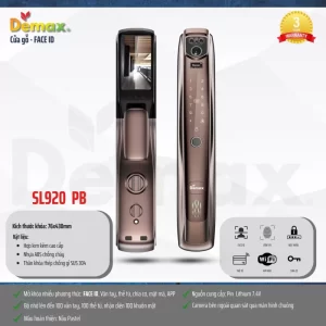 Khóa thông minh DEMAX SL920 PB tiêu chuẩn Đức - khoa thong minh demax sl920 pb tieu chuan duc1