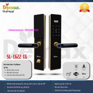 Khóa vân tay DEMAX SL-C622 CG APP WIFI tiêu chuẩn Đức - khoa van tay demax sl c622 cg app wifi tieu chuan duc1