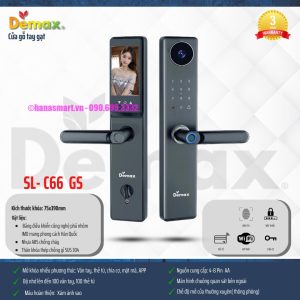 Khóa vân tay DEMAX SL-C66 GS APP WIFI tiêu chuẩn Đức - khoa van tay demax sl c66 gs app wifi tieu chuan duc6