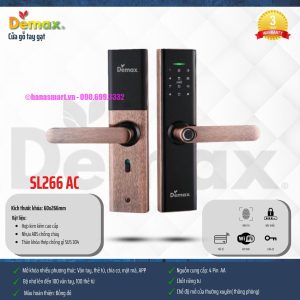 Khóa vân tay DEMAX SL266 AC APP WIFI tiêu chuẩn Đức - khoa van tay demax sl266 ac app wifi tieu chuan duc8