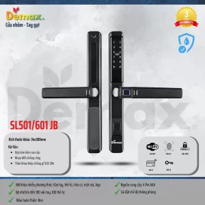 Khóa vân tay DEMAX SL601 JB APP WIFI tiêu chuẩn Đức - khoa van tay demax sl601 jb app wifi tieu chuan duc9