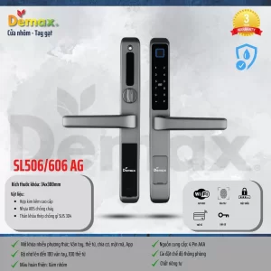 Khóa vân tay DEMAX SL606 AG APP WIFI tiêu chuẩn Đức - khoa van tay demax sl606 ag app wifi tieu chuan duc6