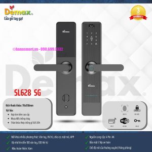 Khóa vân tay DEMAX SL628 SG APP WIFI tiêu chuẩn Đức - khoa van tay demax sl628 sg app wifi tieu chuan duc7