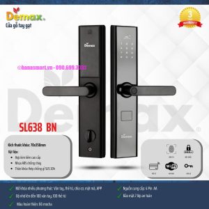 Khóa vân tay DEMAX SL638 BN APP WIFI tiêu chuẩn Đức - khoa van tay demax sl638 bn app wifi tieu chuan duc8